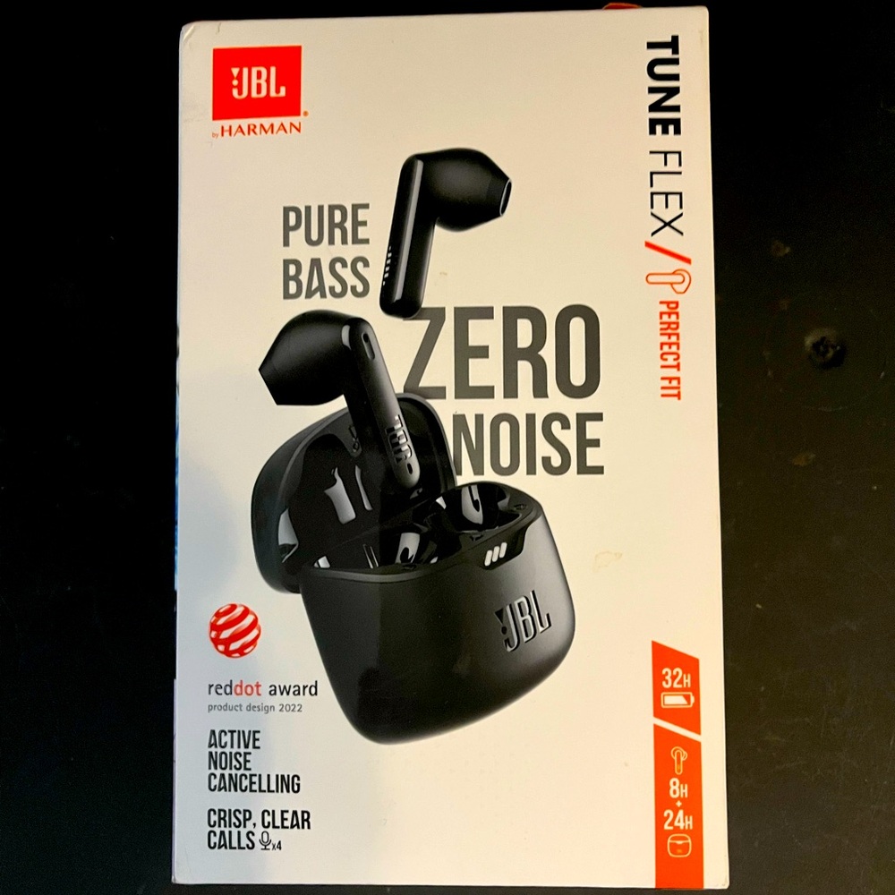 JBL Tune Flex True In Ear Wireless Earbuds - Black